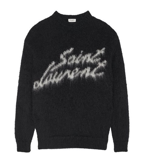 yves saint laurent line crew neck sweater|yves saint laurent men's sweater.